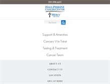 Tablet Screenshot of hallperrinecancercenter.org